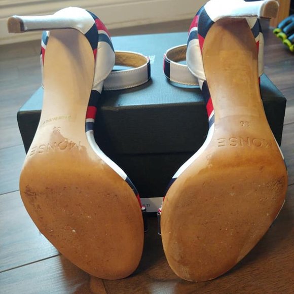 Monse Satin Striped Sandals - Picture 8 of 8